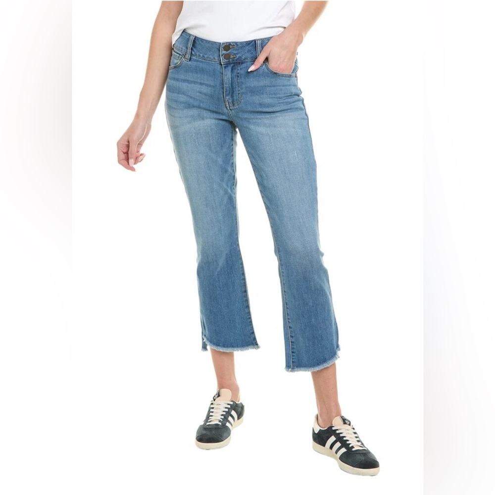 CAbi High-Low Crop Leg Jean size 4